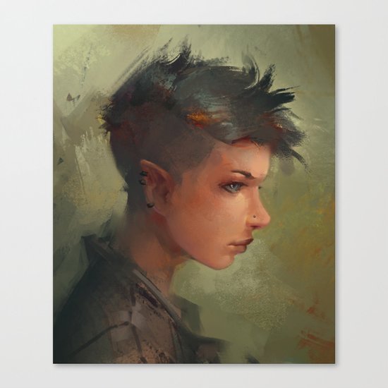 YOUNG REBEL Canvas Print