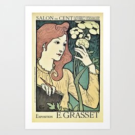 Salon des Cent 1894 Eugene Grasset Art Print