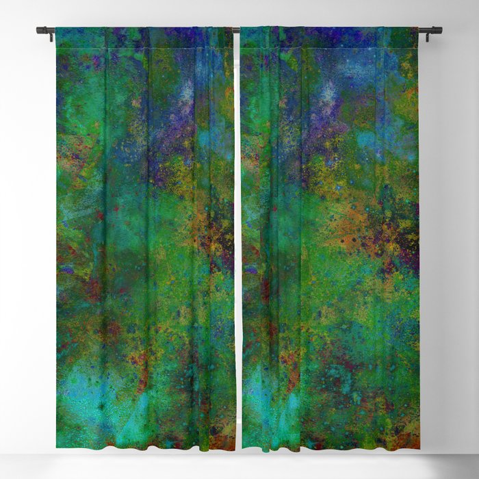 HAND-PAINTED UNIVERSE Blackout Curtain