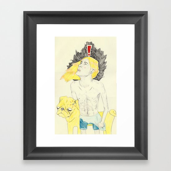 finn and jake Framed Art Print
