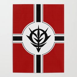Principality of Zeon Flag Poster