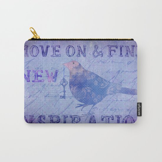 Bird collage inspirational Quote Carry-All Pouch