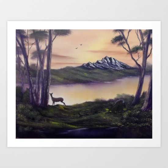 Deer Island Art Print