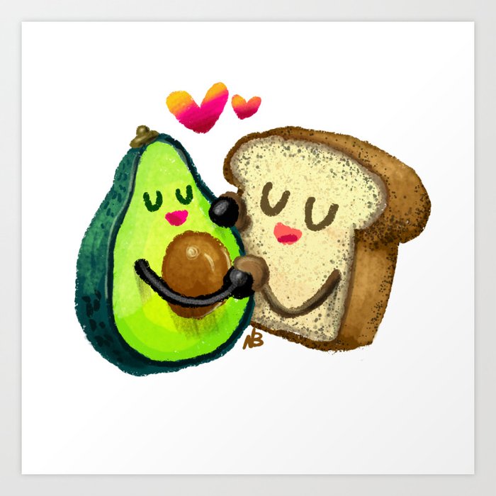 Avocado Toast Art Print By N8br Society6