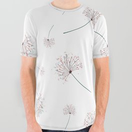 Dandelion Wishes All Over Graphic Tee