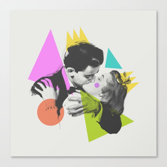 Kiss Canvas Print