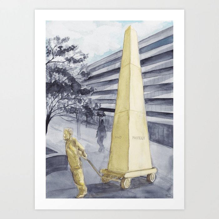 Toronto Police Memorial Art Print by MJILLUSTRATES | Society6