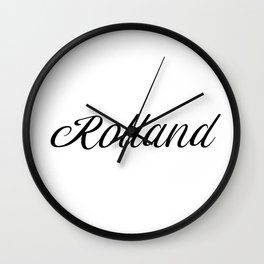 Name Rolland Wall Clock