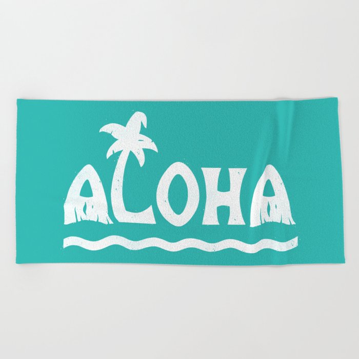 Aloha Beach Towel By Djmorang Society6 Aloha Beach Towel