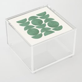 Green Retro Scandinavian - Mid Century Modern Acrylic Box