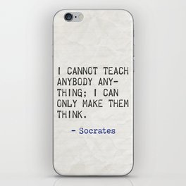 teach - Socrates iPhone Skin