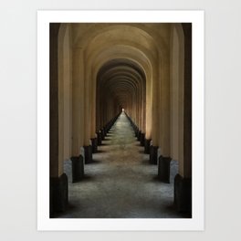 Tunnel of arches Art Print