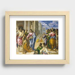 Christ Healing the Blind, El Greco (Domenikos Theotokopoulos), 1570 Recessed Framed Print