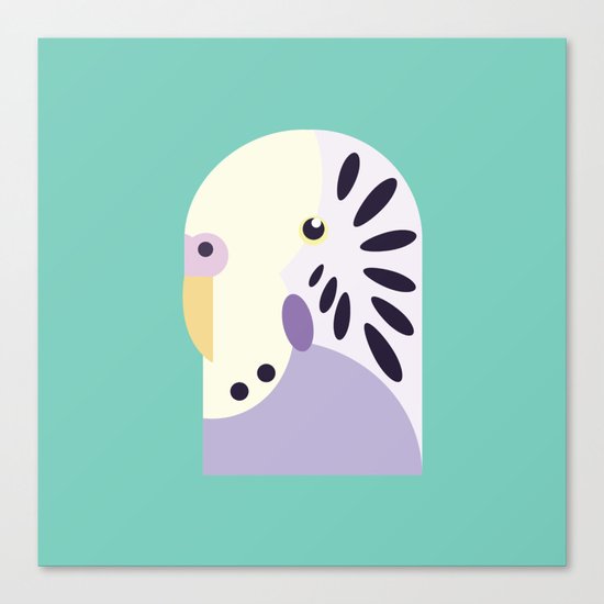 Budgerigar 3 Canvas Print