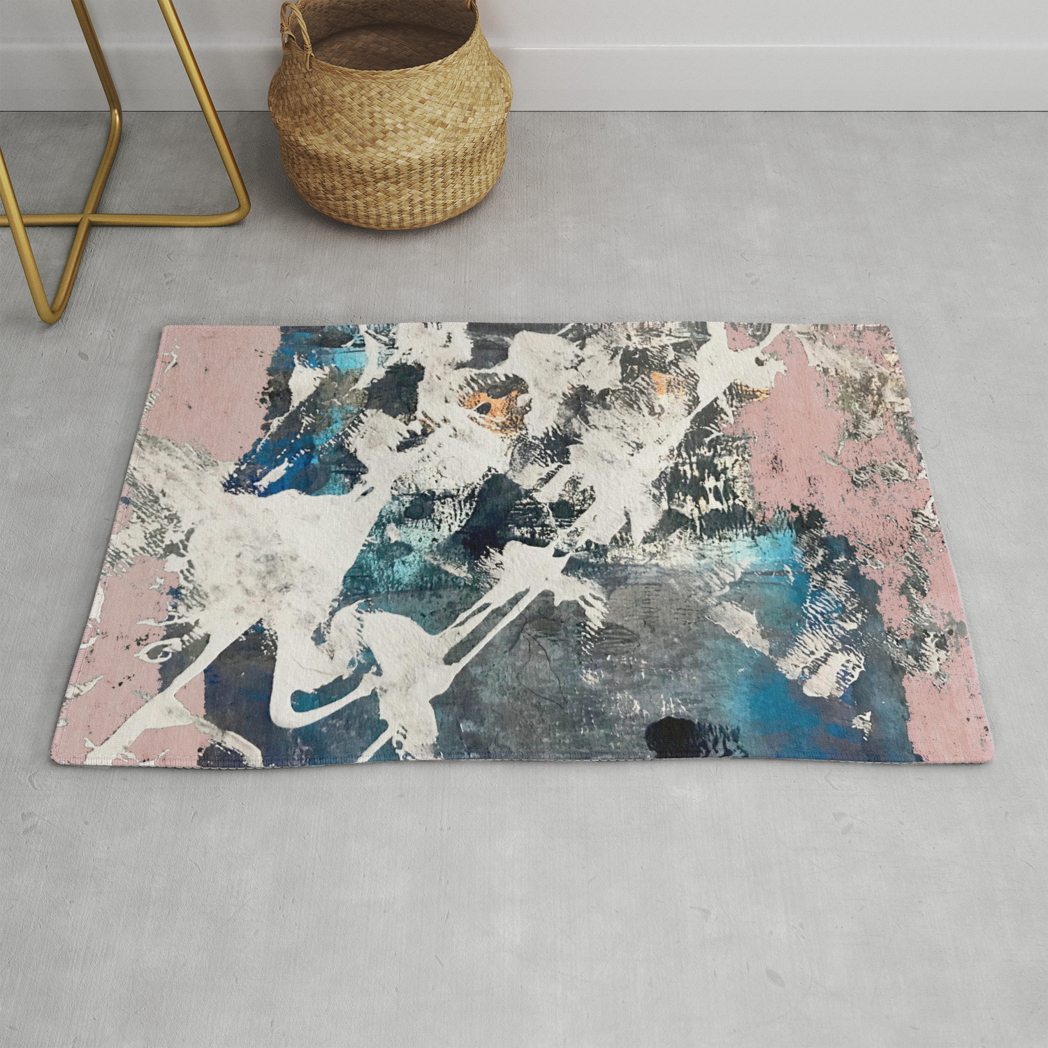 Breaker Of Chains A Colorful Abstract With White Pink Blue Gray