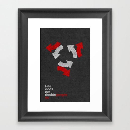 decide Framed Art Print