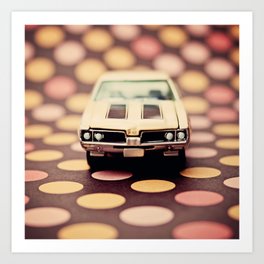 Olds 442 with Dots Art Print | Vintage, Pattern, Children 
