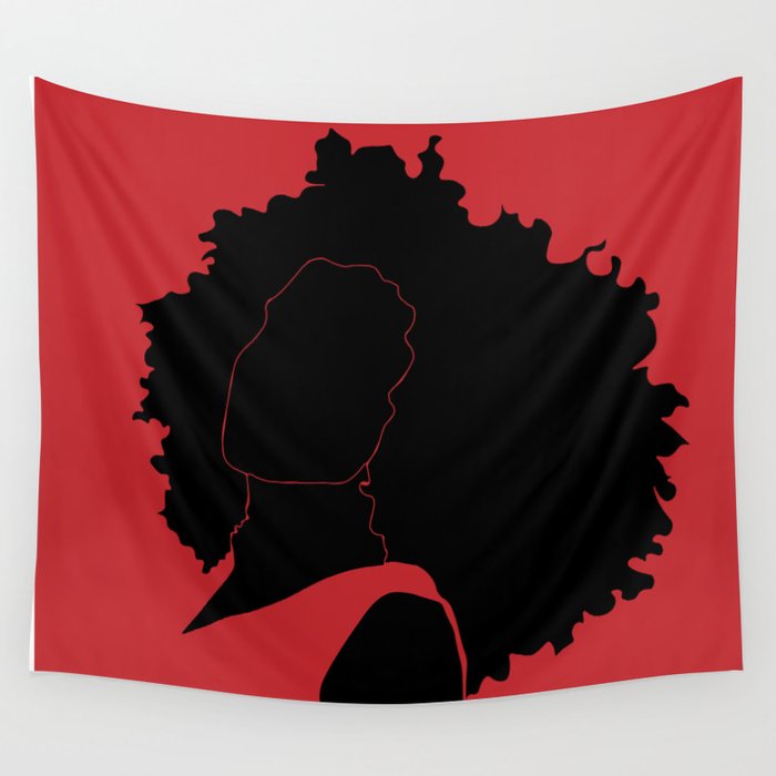 Red Wall Tapestry By Smwvisuals