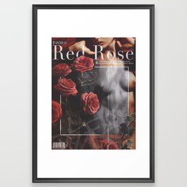 Red Rose Framed Art Print