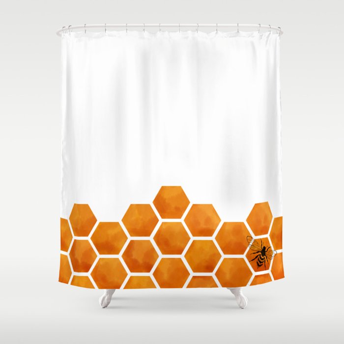 Honey Bee Good Shower Curtain