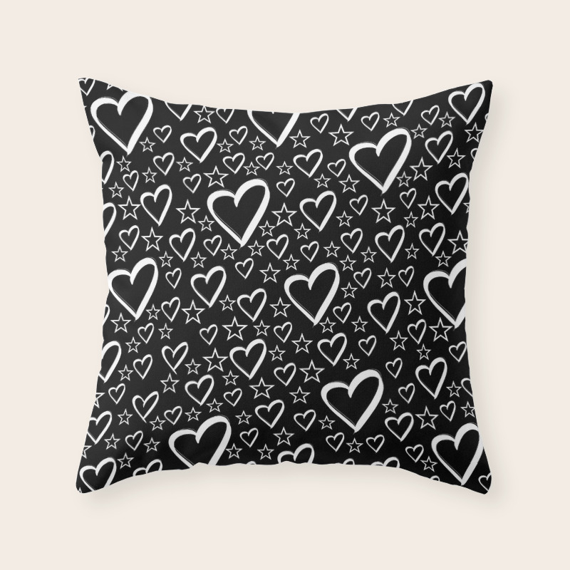 cute black pillows
