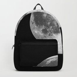 Full Moon print black-white photograph new lunar eclipse poster bedroom home wall decor Backpack