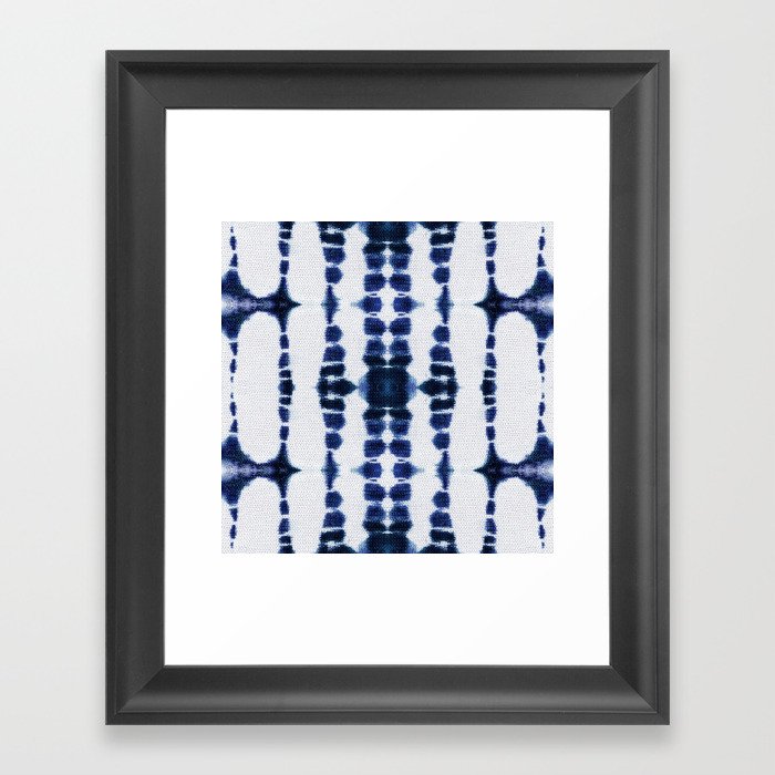 Boho Tie-Dye Knit Vertical Framed Art Print