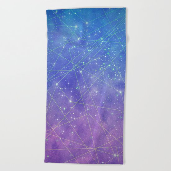 Map of the Stars Beach Towel