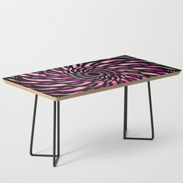 Black and Pink Twirl Coffee Table