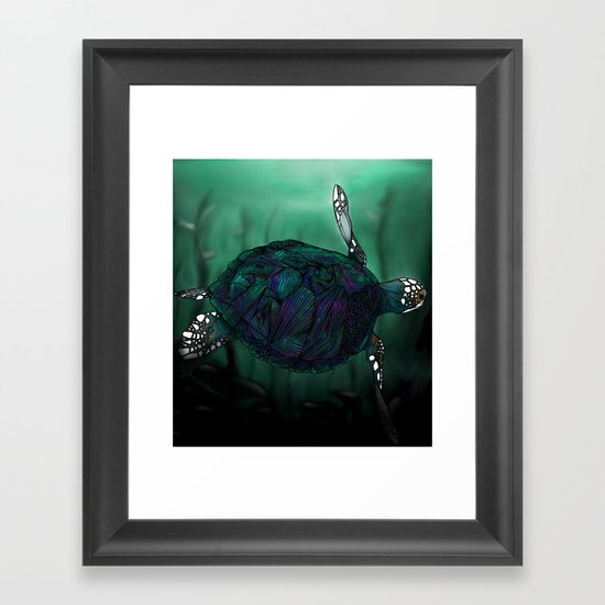 Sea Turtle Framed Art Print