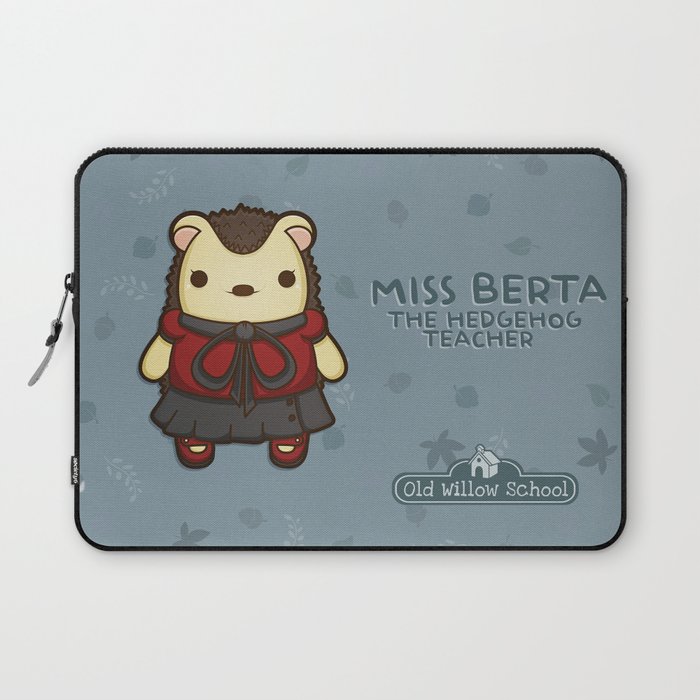 Miss Berta the Hedgehog Teacher Laptop Sleeve