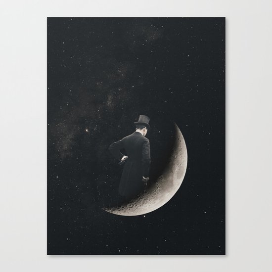 Moon Thinker Canvas Print