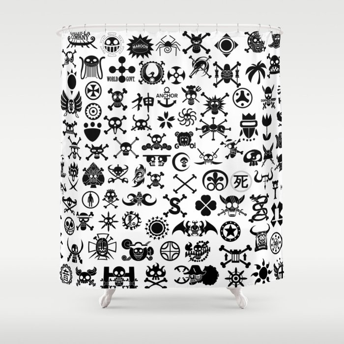 One Piece Jolly Roger Shower Curtain