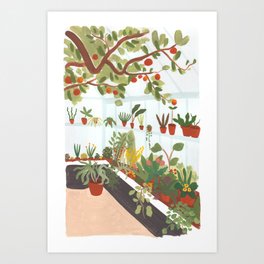 Indoor Greenhouse Art Print