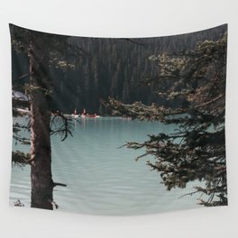 Canada Photography - Lake By The Spruce Forest Wall Tapestry