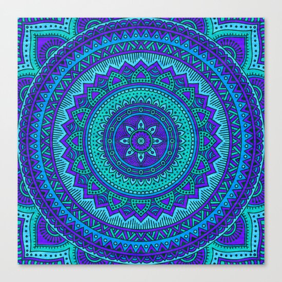 Hippie mandala 55 Canvas Print