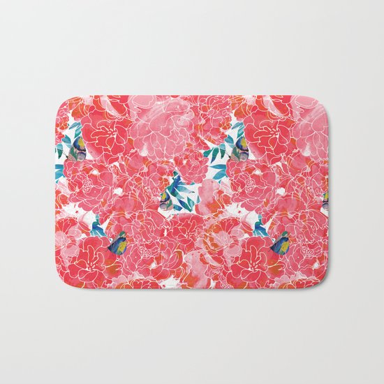 Peonies Bath Mat