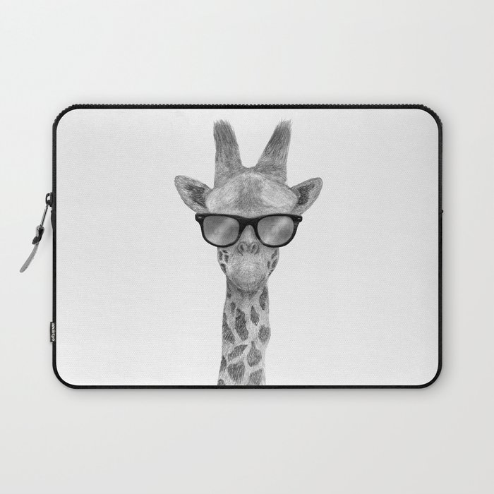 Hipster Giraffe Laptop Sleeve