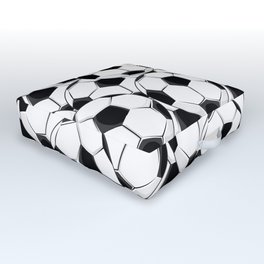 Soccer / Football All over Abstract Outdoor Floor Cushion