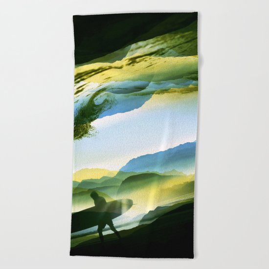 Sunny Surf Beach Towel