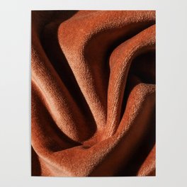 Orange velevet texture Poster