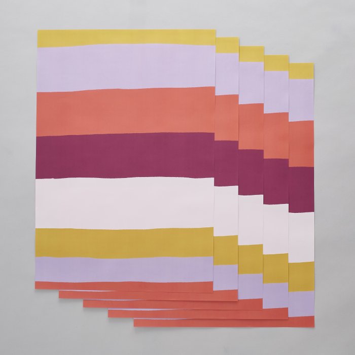 Sunset Stripes by sunshinecanteen Wrapping Paper