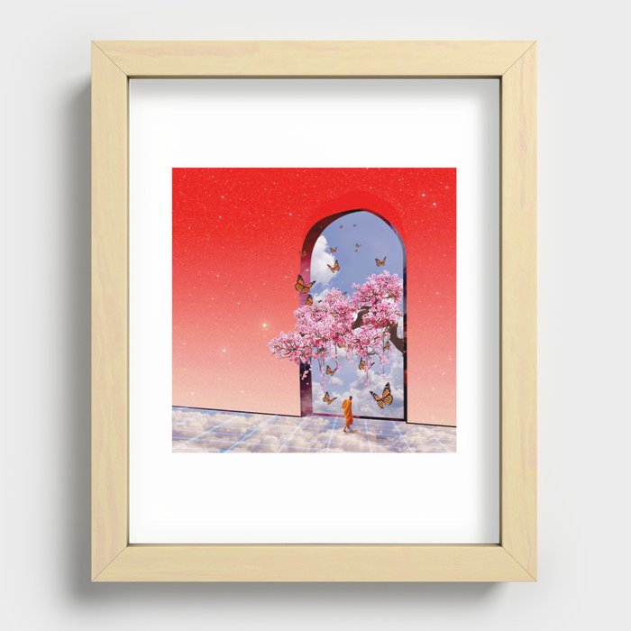 Monk's Temple Recessed Framed Print