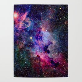 Cosmic Glitter Star Galaxy  Poster