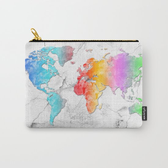 world map marble 2 Carry-All Pouch
