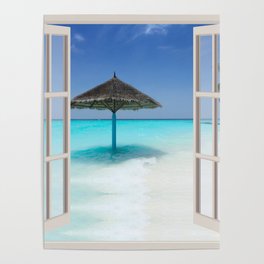 Idyllic Maldives | OPEN WINDOW ART Poster