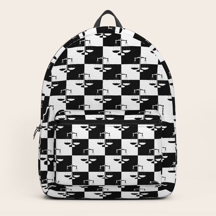 justice black backpack