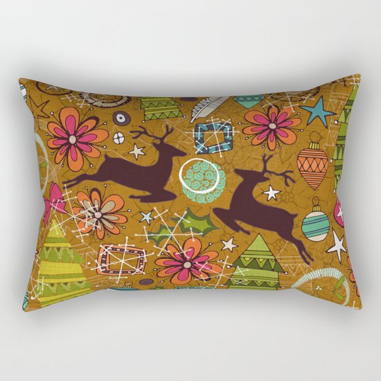 joyous jumble gold Rectangular Pillow