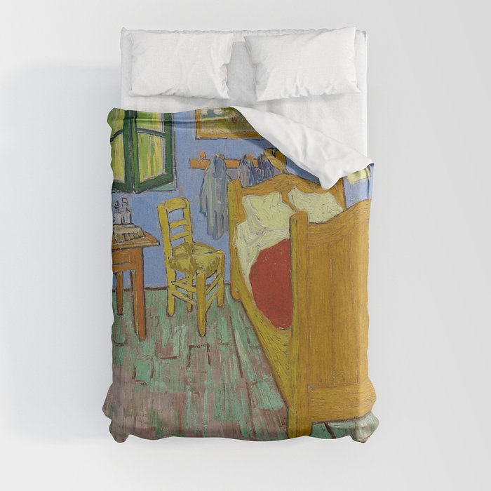Impressionist Painting The Bedroom (1889) by Vincent Van Gogh Duvet Cover