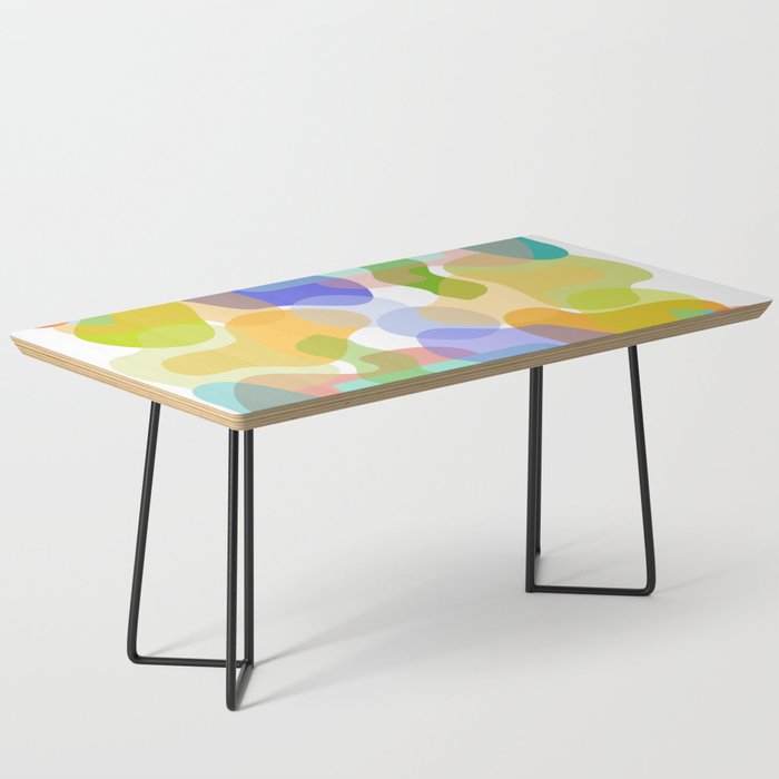 Spring summer vibrant colours abstract shapes Coffee Table